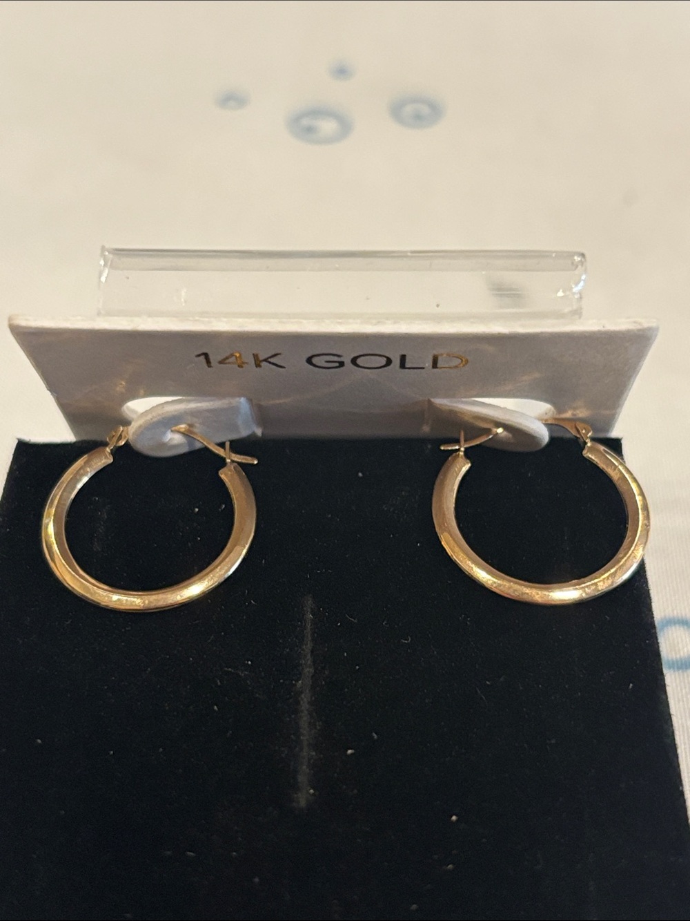 14k Yellow Gold Hoop Earrings - Picture 4 of 6